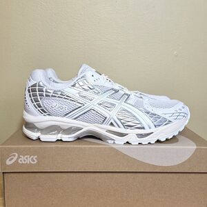 Asics Gel-Nimbus 10.1 White Pure Silver 1203A761-100 Men's Size 9 Women's 10.5